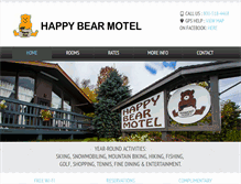 Tablet Screenshot of happybearmotel.com